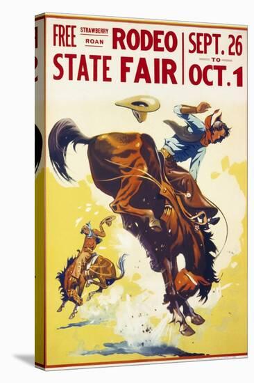 Rodeo State Fair Roan-null-Stretched Canvas