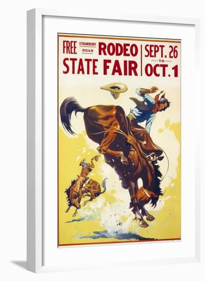 Rodeo State Fair Roan-null-Framed Giclee Print