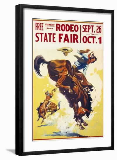 Rodeo State Fair Roan-null-Framed Giclee Print