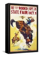Rodeo State Fair Roan-null-Framed Stretched Canvas
