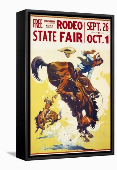 Rodeo State Fair Roan-null-Framed Stretched Canvas