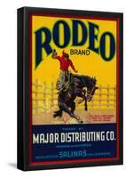 Rodeo Vegetable Label - Salinas, CA-null-Framed Poster