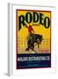 Rodeo Vegetable Label - Salinas, CA-Lantern Press-Framed Art Print