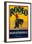 Rodeo Vegetable Label - Salinas, CA-Lantern Press-Framed Art Print