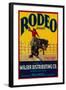 Rodeo Vegetable Label - Salinas, CA-Lantern Press-Framed Art Print