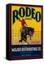 Rodeo Vegetable Label - Salinas, CA-Lantern Press-Framed Stretched Canvas