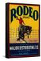 Rodeo Vegetable Label - Salinas, CA-Lantern Press-Framed Stretched Canvas