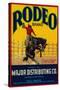 Rodeo Vegetable Label - Salinas, CA-Lantern Press-Stretched Canvas