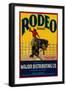 Rodeo Vegetable Label - Salinas, CA-Lantern Press-Framed Premium Giclee Print