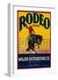 Rodeo Vegetable Label - Salinas, CA-Lantern Press-Framed Premium Giclee Print