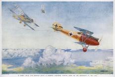 German "Albatros" is Pursued by Two British Aircraft-Roderic Hill-Framed Art Print