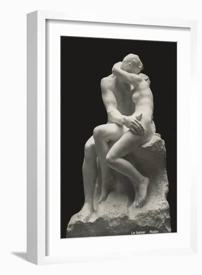 Rodin, The Kiss-null-Framed Art Print