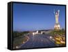 Rodina Mat Statue and the Great Patriotic War Museum, Kiev Ukraine, Europe-Graham Lawrence-Framed Stretched Canvas