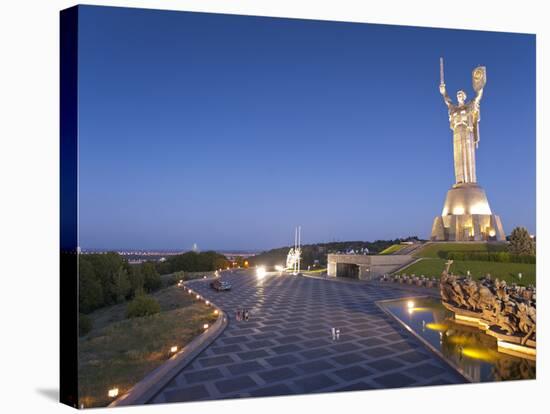 Rodina Mat Statue and the Great Patriotic War Museum, Kiev Ukraine, Europe-Graham Lawrence-Stretched Canvas