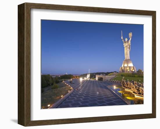 Rodina Mat Statue and the Great Patriotic War Museum, Kiev Ukraine, Europe-Graham Lawrence-Framed Photographic Print