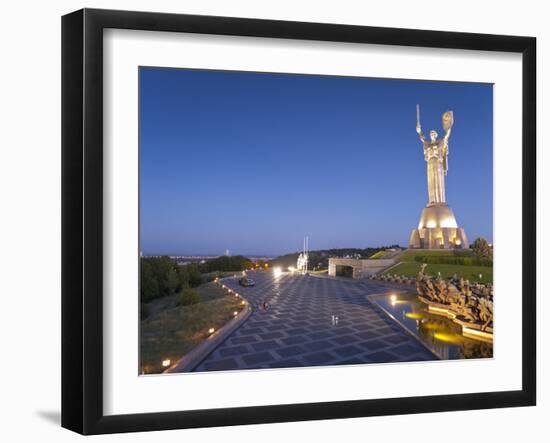 Rodina Mat Statue and the Great Patriotic War Museum, Kiev Ukraine, Europe-Graham Lawrence-Framed Photographic Print