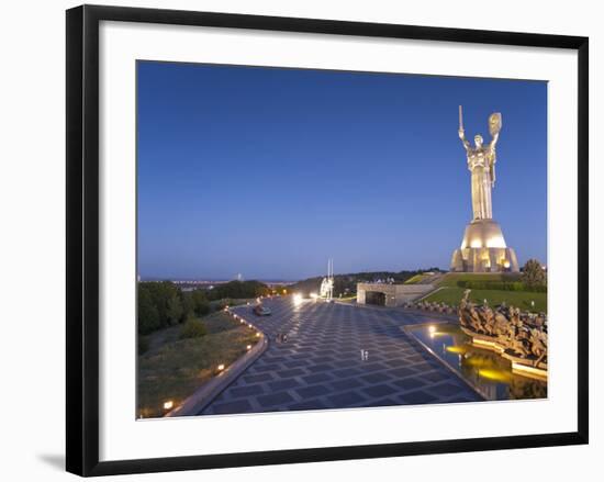 Rodina Mat Statue and the Great Patriotic War Museum, Kiev Ukraine, Europe-Graham Lawrence-Framed Photographic Print