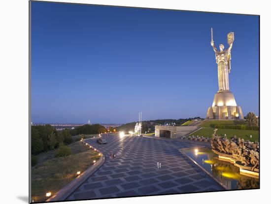 Rodina Mat Statue and the Great Patriotic War Museum, Kiev Ukraine, Europe-Graham Lawrence-Mounted Photographic Print