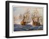 Rodney Defeats de Grasse off Dominica-J.r. Skelton-Framed Art Print