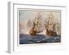 Rodney Defeats de Grasse off Dominica-J.r. Skelton-Framed Art Print