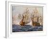 Rodney Defeats de Grasse off Dominica-J.r. Skelton-Framed Art Print