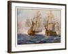 Rodney Defeats de Grasse off Dominica-J.r. Skelton-Framed Art Print