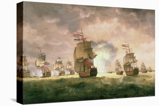 Rodney's Victory Off Cape St. Vincent-Thomas Luny-Stretched Canvas