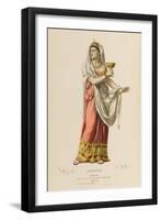 Rodogune the Character of Cleopatra About to Drink from the Poisoned Cup-null-Framed Art Print