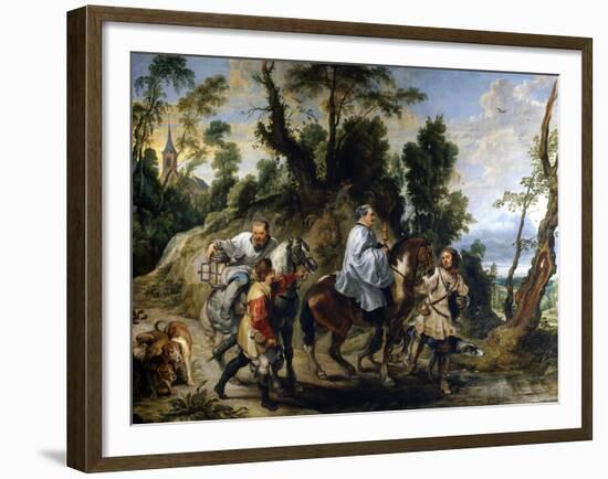 Rodolfo I De Habsburgos Act of Devotion, 1618-1620-Peter Paul Rubens-Framed Giclee Print