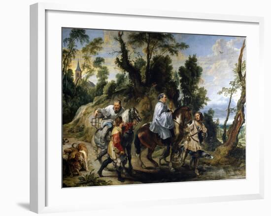 Rodolfo I De Habsburgos Act of Devotion, 1618-1620-Peter Paul Rubens-Framed Giclee Print