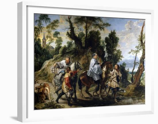 Rodolfo I De Habsburgos Act of Devotion, 1618-1620-Peter Paul Rubens-Framed Giclee Print