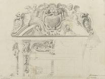 Monographie du palais de Fontainebleau : Salon des jeux de la Reine-Rodolphe Pfnor-Framed Stretched Canvas