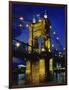 Roebling Suspension Bridge, Cincinnati, Ohio, USA-null-Framed Photographic Print