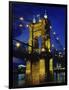 Roebling Suspension Bridge, Cincinnati, Ohio, USA-null-Framed Photographic Print