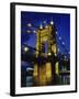 Roebling Suspension Bridge, Cincinnati, Ohio, USA-null-Framed Photographic Print