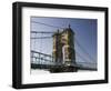 Roebling Suspension Bridge Over the Ohio River, Cincinnati, Ohio-Walter Bibikow-Framed Photographic Print