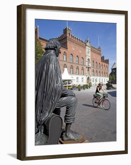 Roedhus, Hans Christian Andersen Statue, Odense, Funen, Denmark, Scandinavia, Europe-Marco Cristofori-Framed Photographic Print