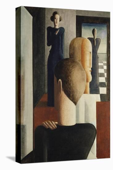 Roemisches (Oder: Vier Figuren Im Raum), 1925-Oskar Schlemmer-Stretched Canvas