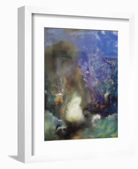 Roger and Angelica, ca. 1910-Odilon Redon-Framed Giclee Print