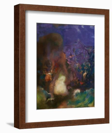 Roger and Angelica-Odilon Redon-Framed Art Print