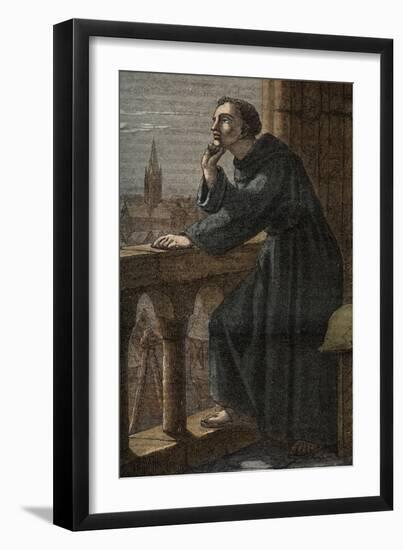 Roger Bacon in His Observatory in Oxford-Stefano Bianchetti-Framed Giclee Print