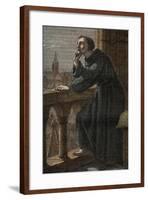 Roger Bacon in His Observatory in Oxford-Stefano Bianchetti-Framed Giclee Print