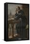 Roger Bacon in His Observatory in Oxford-Stefano Bianchetti-Framed Stretched Canvas