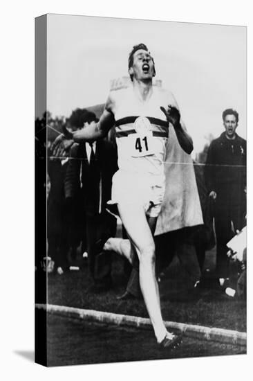 Roger Bannister Achieving the Four-Minute Mile, Oxford, Uk, May 6, 1954-null-Stretched Canvas