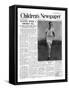 Roger Bannister, Front Page of 'The Children's Newspaper', 1954-English School-Framed Stretched Canvas