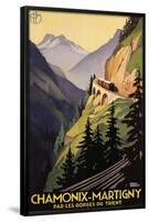 Roger Broders Chamonix Martigny Vintage Ad Art Print Poster-null-Framed Poster