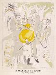 Diminutive Jockey Gives His Considered Opinion to a Couple-Roger Chastel-Art Print