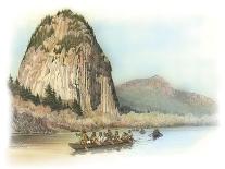 Five Canoes of Corpsmen on the Columbia River-Roger Cooke-Giclee Print