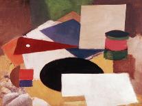 Still Life, Square on a White Background with a Black Disc-Roger de La Fresnaye-Giclee Print