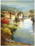 Village Along the River-Roger Decamp-Art Print